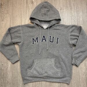 Maui Hooded Sweatshirt - Gray Pullover Hoodie